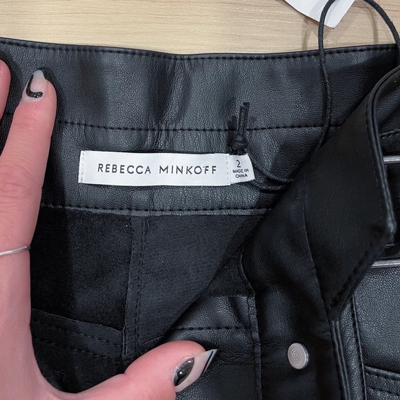 rebecca minkoff leather shorts - Picture 4 of 4